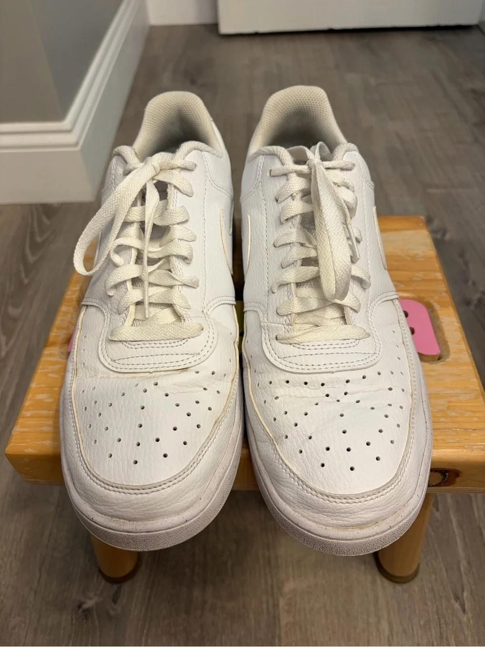 Nike Off-White Leather Low-Top Sneakers